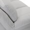 Armen Living Zanna Contemporary Sofa in Genuine Dove Gray Leather with Brown Wood Legs LCZA3DV - alternate 3